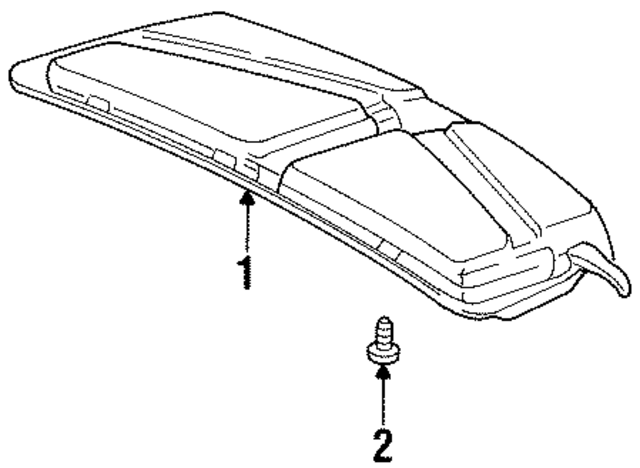 90667SA7003YW - Body: Trunk Lid Cover Clip for Acura Image