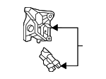 64115A5D0E8 - HVAC: Drain Valve Holder for BMW Image