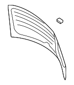 5GM845051ANVB - Body: Lift Gate Glass for Volkswagen: Golf Alltrack, Golf SportWagen Image