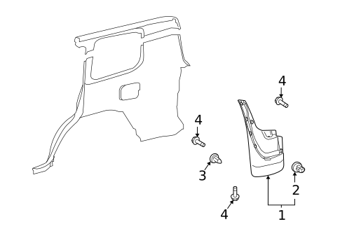 Exterior Trim - Quarter Panel for 2011 Toyota Land Cruiser #0