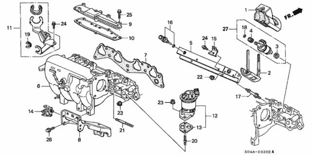 Intake Manifold (3) for 2000 Honda Civic #0