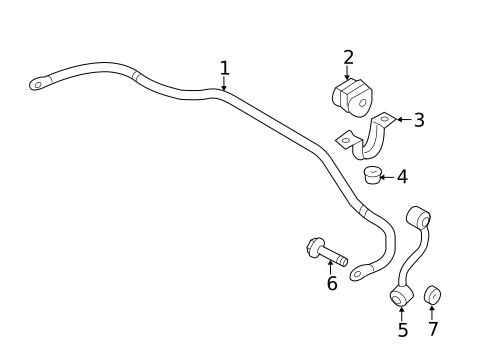 Stabilizer Bar & Components for 2016 Nissan Juke #0