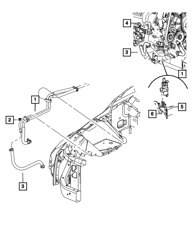 55056200AB - : Auxiliary Coolant Pump Bracket for Mopar Image