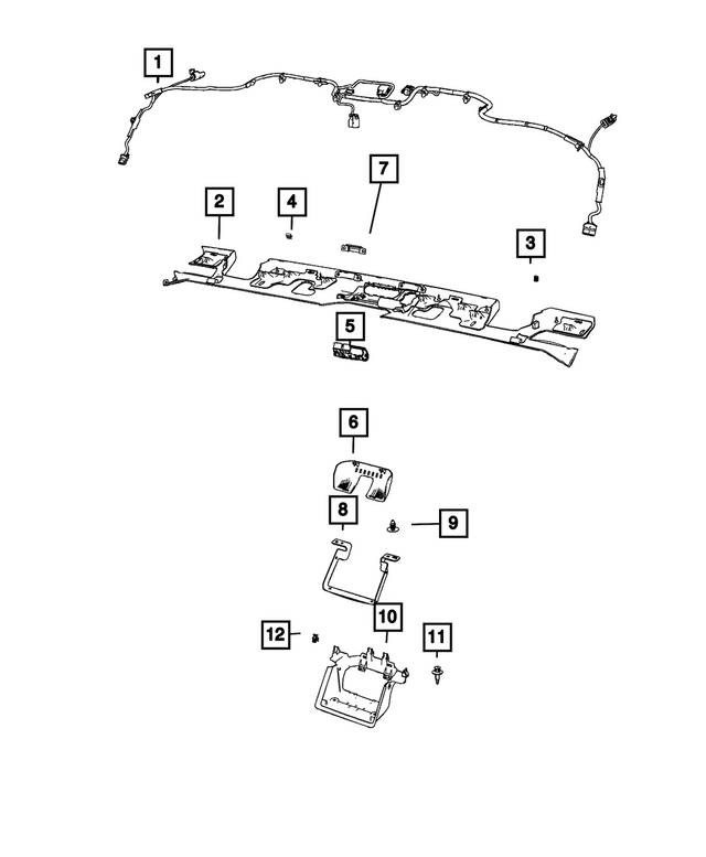 68709467AB - Interior Trim: Jumper Wiring for Mopar Image