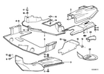 51481875998 - Vehicle Trim: Heat Insulation Tunnel Bottom for BMW Image