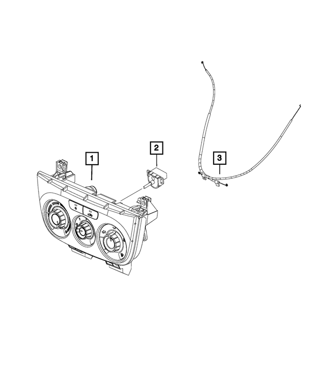 68429644AA - Air Conditioners and Heaters: A/c And Heater Control for Mopar Image