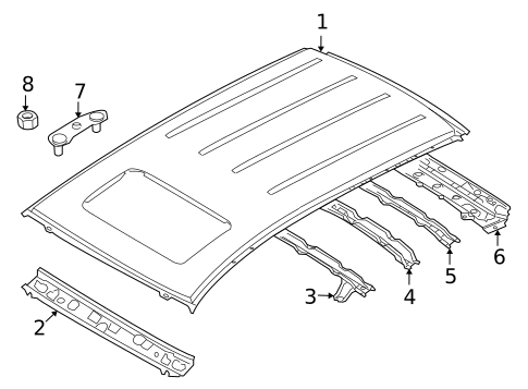 Roof & Components for 2011 Mazda CX-9 #1