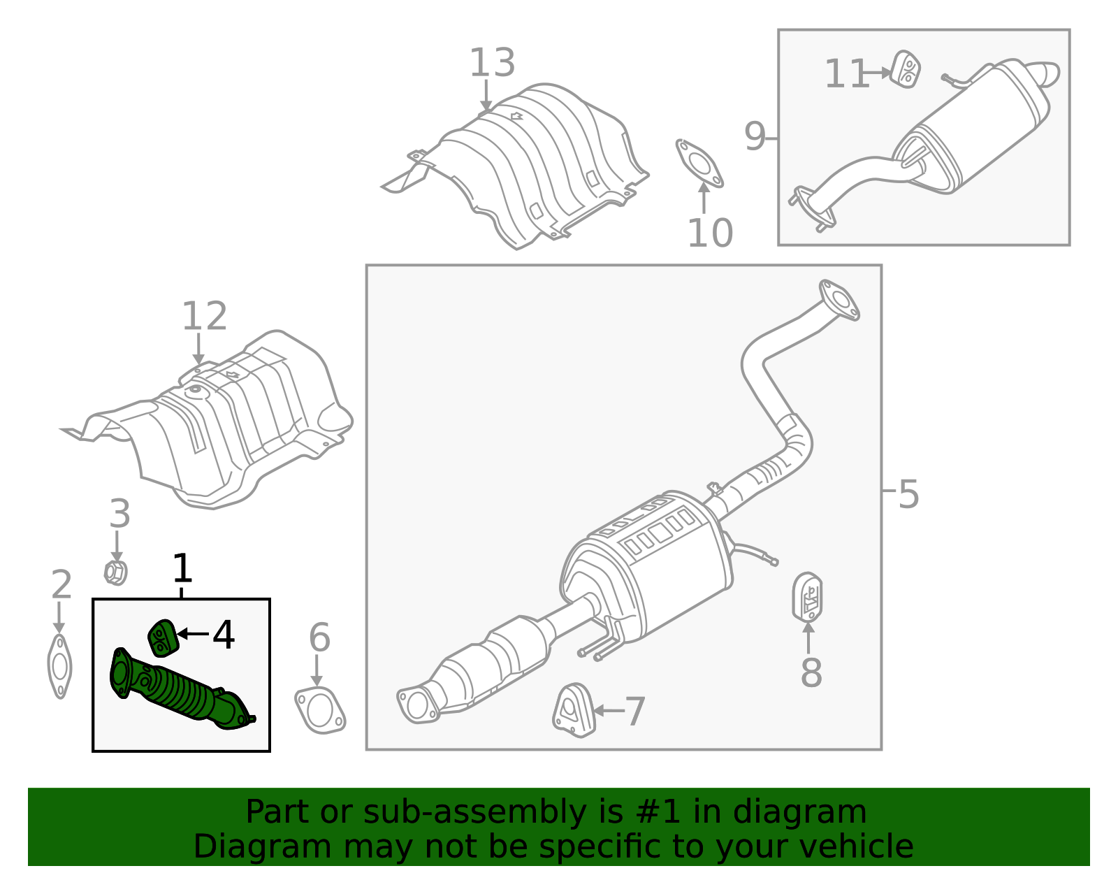 2014-2019 Kia Soul Front Pipe 28610 B2310 | OEM Parts Online
