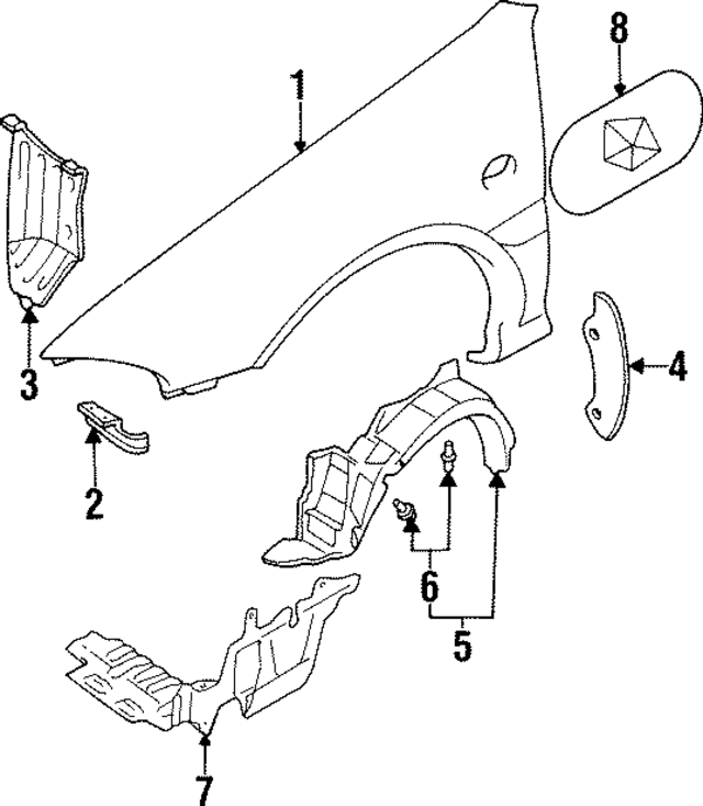 MR505801 - : Splash Shield for Mopar Image