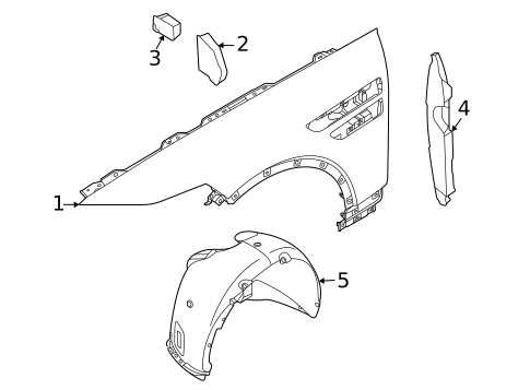Fender & Components for 2021 Genesis GV80 #0