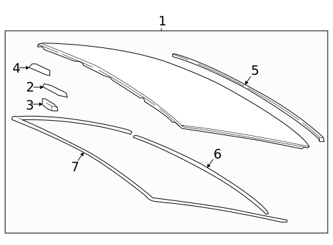 Glass & Hardware - Back for 2025 Toyota Mirai #0