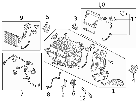 Blower Motor & Fan for 2013 Honda Civic #1