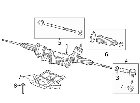 Steering Gear & Linkage for 2016 Dodge Challenger #1