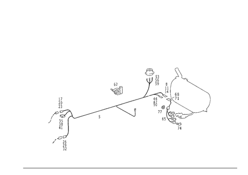 Fuel Pump Cable for 1988 Mercedes-Benz 260E #1
