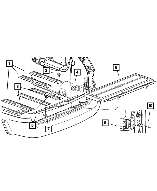 RR27ZJ8AA - Interior Trim: Seat Anchor Escutcheon, Inboard for Mopar Image image