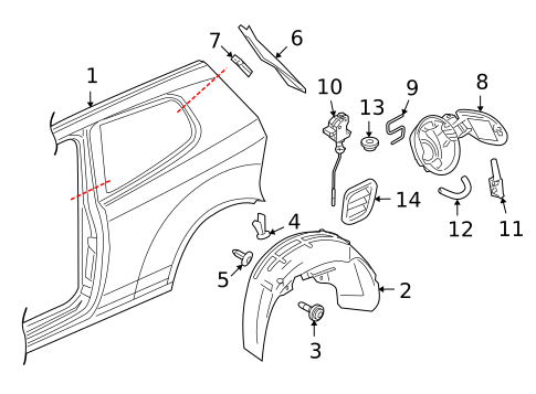 Quarter Panel & Components for 2012 Volkswagen Golf R #0