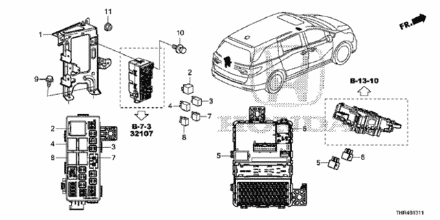 Control Unit (Cabin) (2) for 2019 Honda Odyssey #0