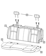 5NA39LA8AA - Interior Trim: Rear Seat Back Cover for Mopar Image