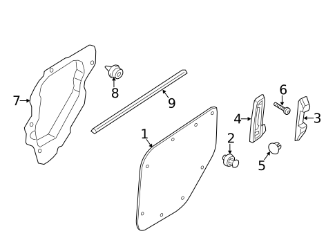 Interior Trim - Side Door for 2018 Ford Transit Connect #2