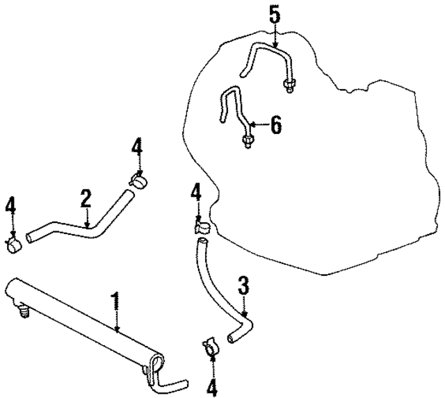 9044515046 - : Automatic Transmission Oil Cooler Hose for Toyota Image