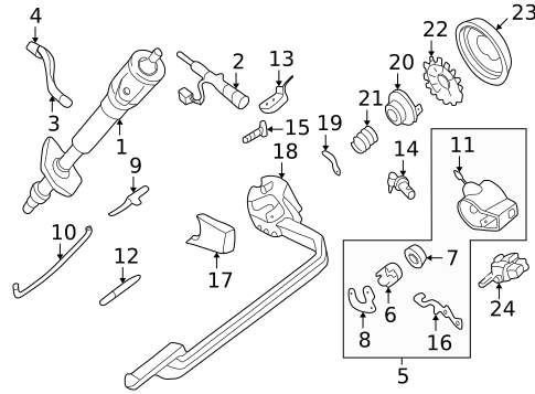 Vital All-Terrain Steering Column Lock Guard Fits 1984-1994 Chevy S10 / GMC Sonoma Pickup