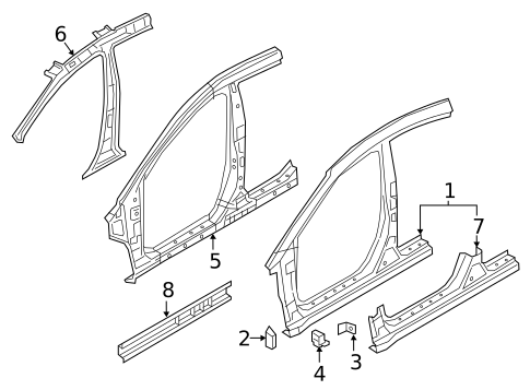 Hinge Pillar for 2020 Hyundai Elantra #0