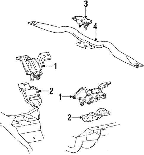 Engine & Trans Mounting for 2000 Mercury Grand Marquis #0