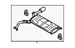 28710A7860 - Exhaust: Exhaust Muffler for Kia: Forte, Forte5 Image