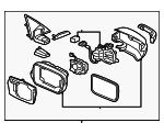 76250SJA315ZG - Body: Mirror Assembly for Acura: RL Image