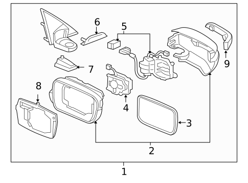 Mirrors for 2010 Acura RL #0