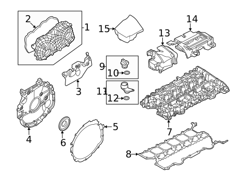 Valve & Timing Covers for 2022 Land Rover Range Rover #0