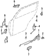 K20159330A20 - : Handle, Inside for Kia: Sephia Image