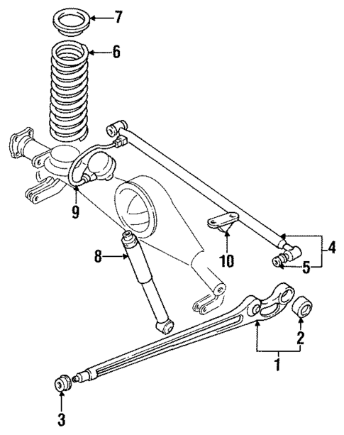 Rear Suspension for 2000 Mitsubishi Montero #0