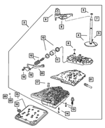 R5137566AB - Automatic Transaxle 4 Speed: Complete Valve Body for Mopar Image