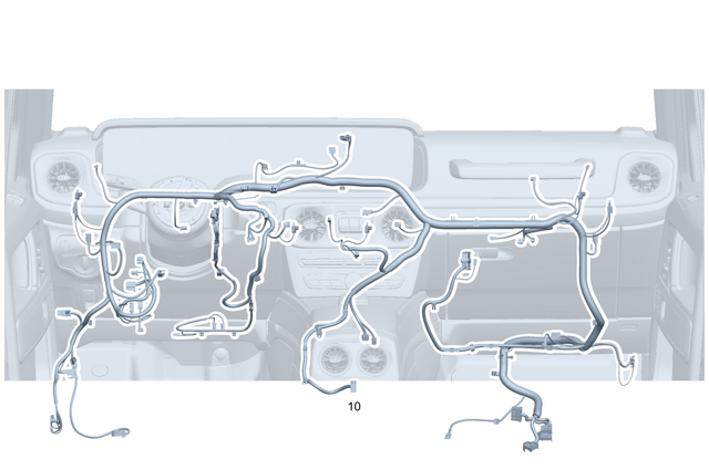 4658204703 - Electrical Equipment and Instruments: Electrical Wiring Harness for Mercedes-Benz: G500, G550, G580, G63 AMG Image image