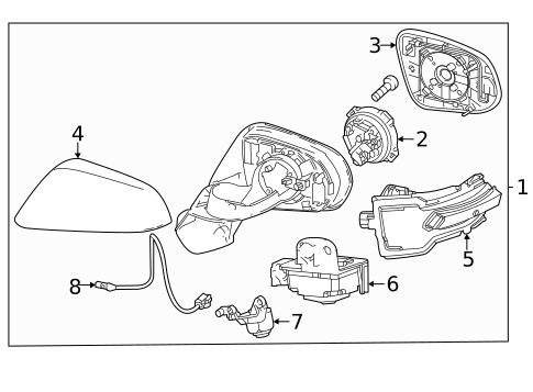 Mirrors for 2025 Lexus NX350h #0