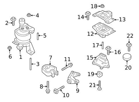 Engine & Trans Mounting for 2020 Lincoln Nautilus #0