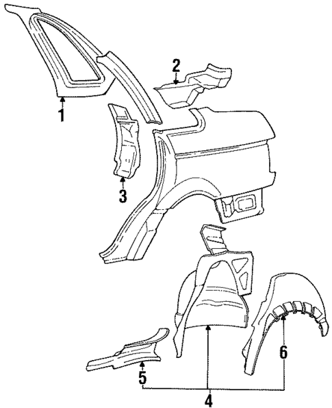 Inner Structure for 1994 Volkswagen Passat #0