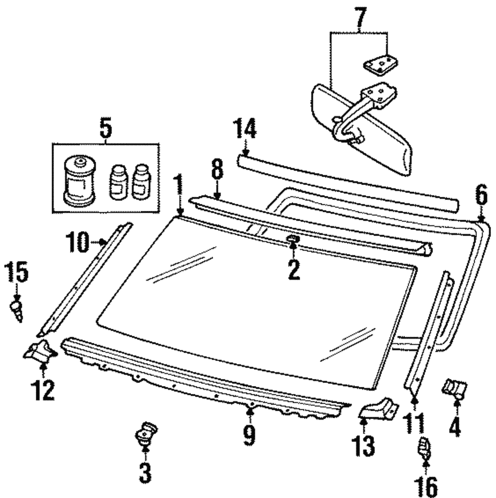 1986-1997 Nissan Reveal Molding 72752-01G01 | Parts for Nissans