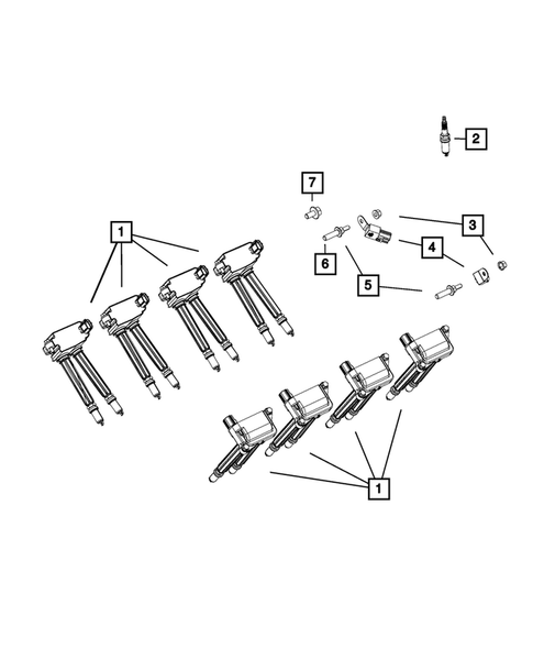 Ignition - Spark Plugs, Cables, Coils, and Glow Plugs for 2017 Ram 2500 #0