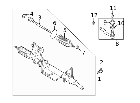 Steering Gear & Linkage for 2003 Suzuki Grand Vitara #0