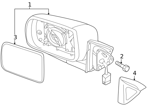 Outside Mirrors for 2009 Kia Borrego #0