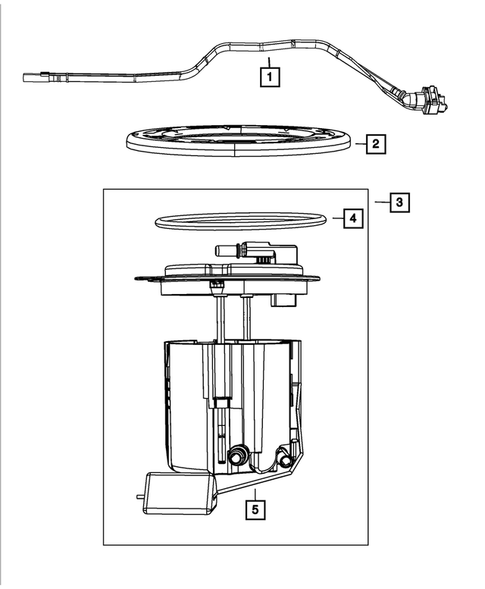 Fuel Pump and Sending Unit for 2014 Jeep Wrangler #0