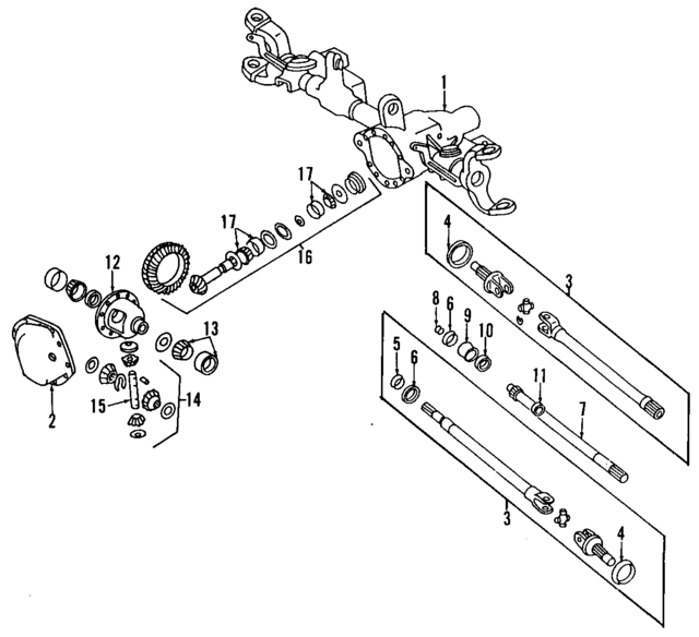 5252963 - Front Drive Axle: Axle Housing for Mopar Image