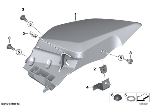 Motorcycle Trim Section, Windshield for 2021 BMW-Motorrad R 1250 RT #27