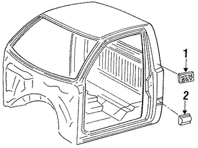 55274896 - Body: Body Trim Molding for Mopar Image
