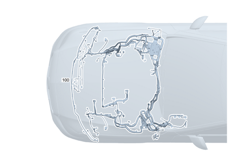 Body-Side Engine Wiring Harness for 2017 Mercedes-Benz E43 AMG #0