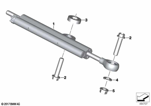 Steering Damper for 2017 BMW-Motorrad HP4Race #0