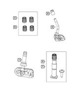 68206637AA - Wheels: Tire Pressure Sensor Nut for Ram: 3500 Image