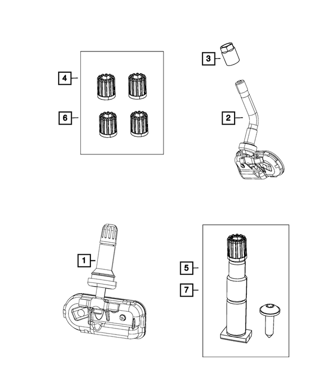 68206637AA - Wheels: Tire Pressure Sensor Nut for Mopar Image